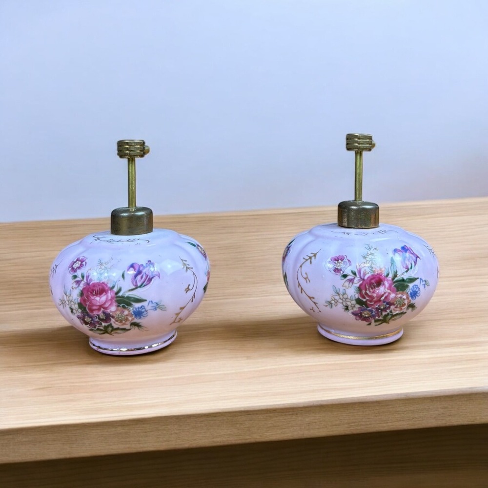 Antique Kalk German Porcelain Perfume‎ Bottles Lot Of 2